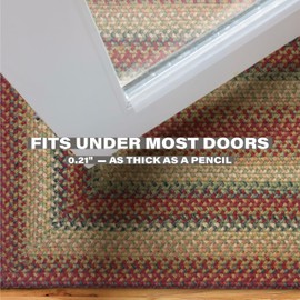 Homespice Graceland Braided Oval Rugs, Ideal as Braided Kitchen Rugs and Multicolor Bathroom Rugs - Reversible, and Tightly Stitched Rope Rug - Anti Fatigue and No Shed Jute Rug 27x45 Inches