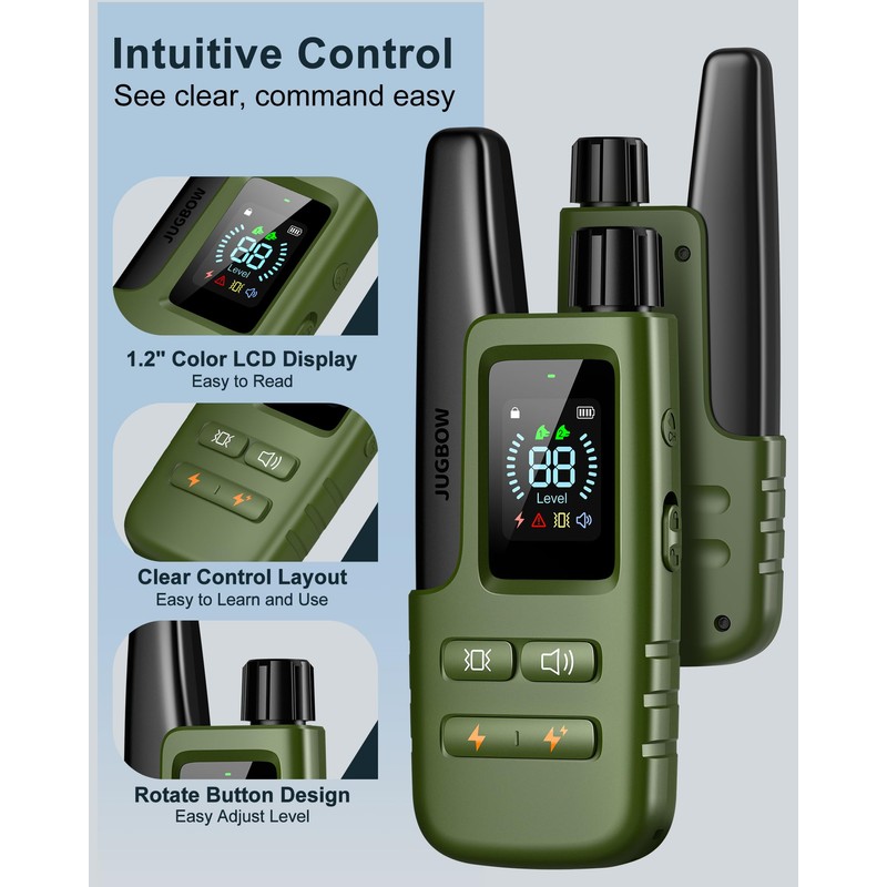 Jugbow Dog Shock Collar - 4500FT Dog Training Collar with