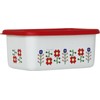Fuji Enamel Misa Deep Square Container M Red