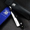 Barber Style Mens Shaver/Razor in Black Comes With Leather Bag.