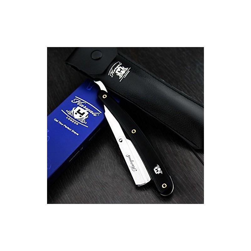Barber Style Mens Shaver/Razor in Black Comes With Leather Bag.
