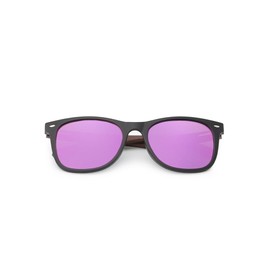 KINGSEVEN Polarised Sunglasses Men's Wooden Retro Sunglasses Outdoor Sports Leisure Holiday Travel Driving HD Glasses Durable Glasses with UV Protection, Purple