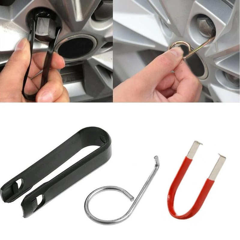 ANCLLO 9 PCS Wheel Bolt Cap Cover Removers Tool Set