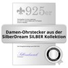Silberdream Sdo110W Silver Stud Earrings