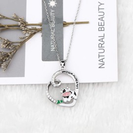 NOBRAND MYOSPARK Life is Better with Cows Around Keychain Cow Jewelry Gift for Cow Lover(Cow NL)