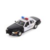 1999 Crown Victoria Police, Black/White - 22082PR/4D - 1/24 Scale