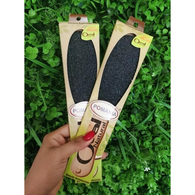 Pomania Lima Pies Lija Madera Oval Elimina Callos Piel Muerta