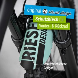 Riesel Design® 1x Mudguard - Mudguard: PE - MTB Mudguard with Cable Ties / Stylish Bicycle Mudguard & Modern Mountain Bike Mudguard for Any Bike Size