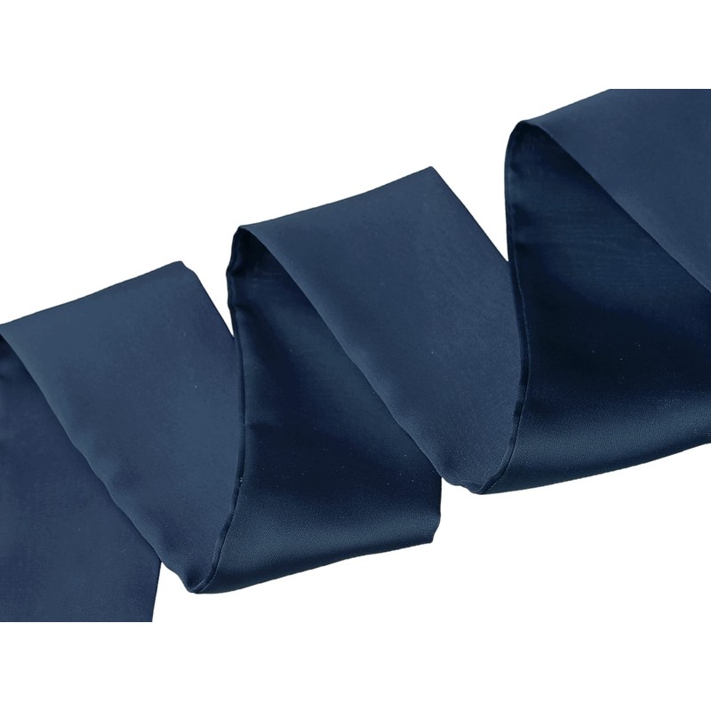 Allegra K Women's Scarf, Solid, Long, OL, Fashion,, blue (navy