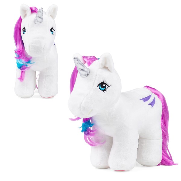 My Little Pony 40th Anniversary Glory, Unicorn and Pegasus Plush, Collector Plushie, Unicorn Stuffed Animal, Retro Toy Great Birthday Gift, Unicorns Gifts