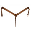 Showman Argentina Cow Leather Buckstitch Breast Collar (Medium)