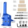 BRIOTA 44 Pcs Dowel Jig Kit, Wood Dowel Jig Kit,