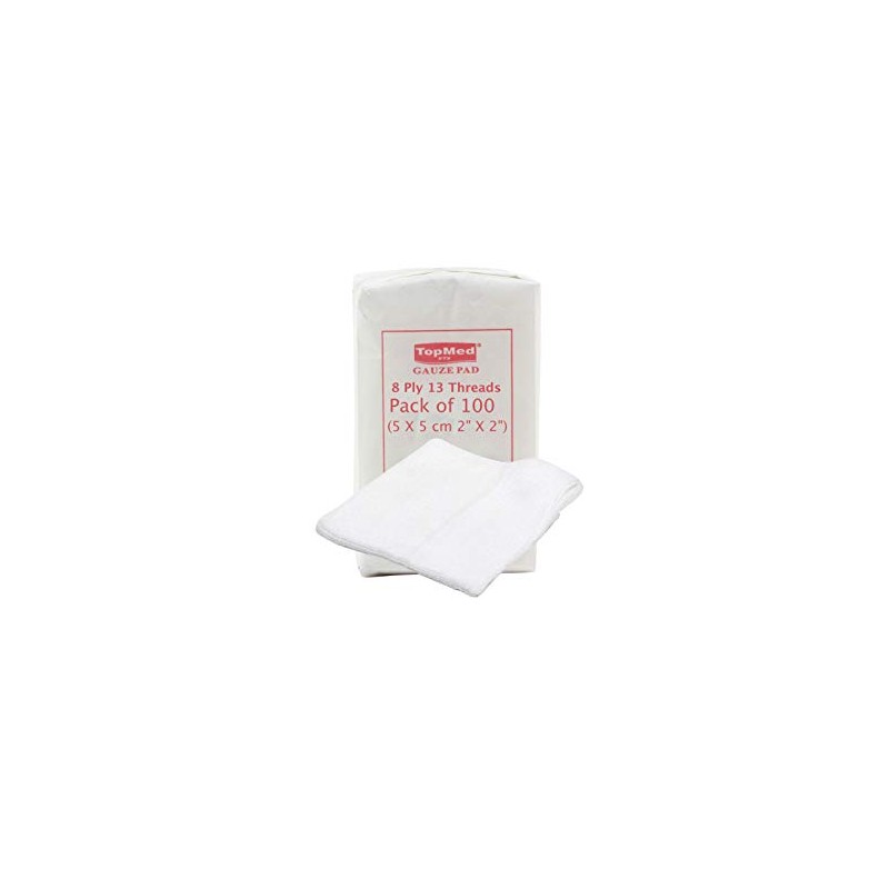 Cotton Gauze Swabs Cheese Cloth, Non-Sterile,White,8 Ply 13 Threads Pack