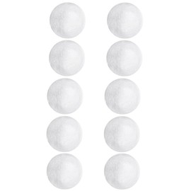 SM SunniMix 10X White Foam Balls Spheres 3 inch Bulk - Smooth and Round Polystyrene Balls Materials for Arts and Craft Use - DIY Ornaments