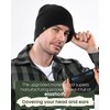 FURTALK Double-Layer Beanie Hats Men Women, Ultra Soft Stretchy Cuffless