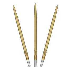 TARGET Darts Swiss Point SLK Luke Littler Dart Point (Set of 3) 35MM/42MM - Gold/Silver/Black | Coarse Textured Dart Point, Replacement Steel Dart Point, Professional Dart Accessory (Gold, 42mm)