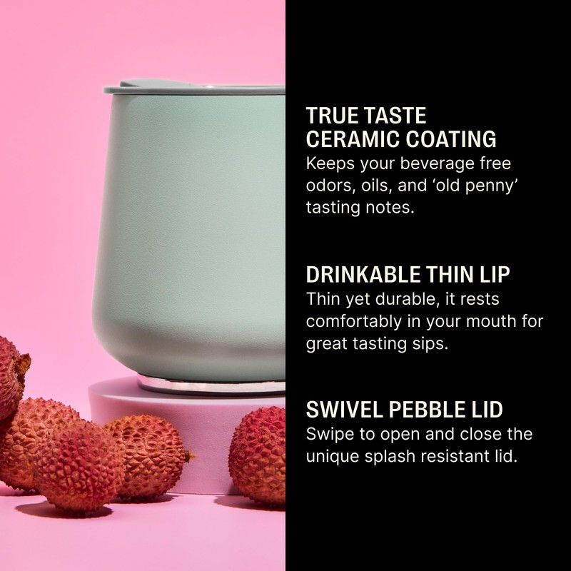 Fellow 12 oz Ruby Wine Tumbler (Mint Chip)