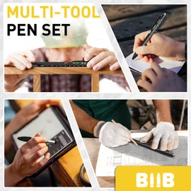 BIIB Gifts for Men, Stocking Stuffers for Adults Men, 9 in 1 Multitool Pen, Mens Gifts for Dad Him Boyfriend, Christmas Gifts for Men Who Have Everything, Dad Gifts from Daughter, Cool Gadgets for Men