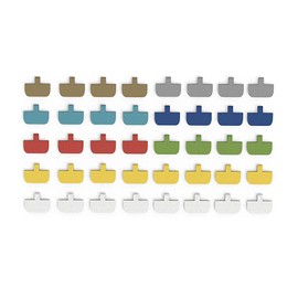 Cable Labels, XIAOXI Cable Label Write On Cord Labels, Wire Labels, and Cable Labels Identification for Home Office Garage in Cable Management - Pack of 40 (Multi-Colour)