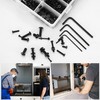 1225pcs M2 M3 M4 M5 Hexagon Socket Screws, Bolts, Nuts,