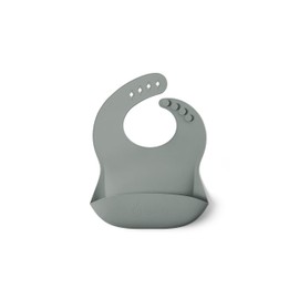 Ergobaby Sage Green Basic Children's Crockery Set for Babies and Toddlers from 6 Months, Baby Crockery Set with Cup, Bowl and Bib, BPA-Free, PVC and Phthalates Free