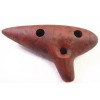 no label New Wood Grain(2) 12 Holes Ocarina Flute +