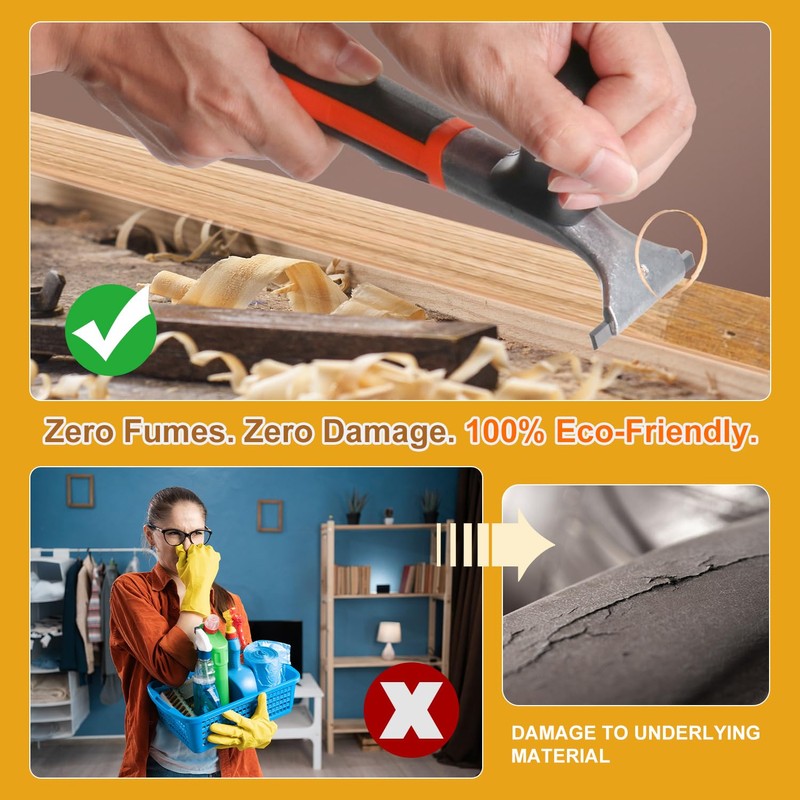 Heavy-Duty Carbide Scraper Tool, 2.5" Blade for Removing Paint, Adhesive,