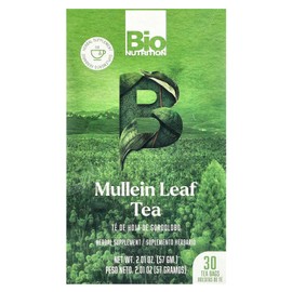 Bio Nutrition Mullein Leaf Tea, Caffeine Free, 30 Tea Bags, 2.01 oz (57 g)