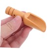 ABOOFAN 6pcs Wooden Round Handle Teaspoon Scoop for Kitchen and