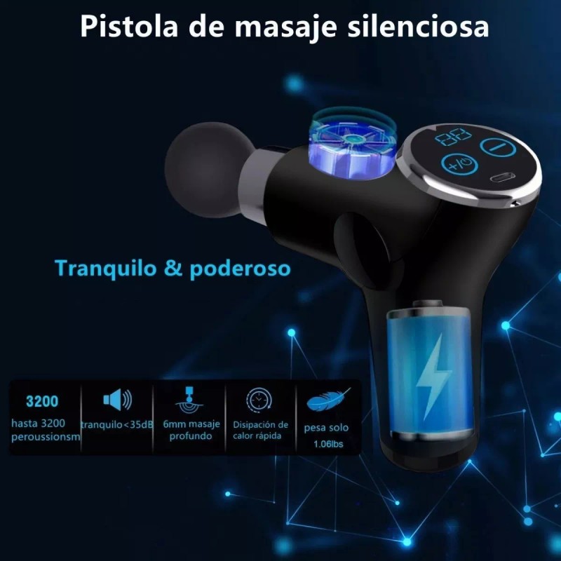 Monstyle Pistola De Masaje Muscular Para Relajar Aliviar El Dolor