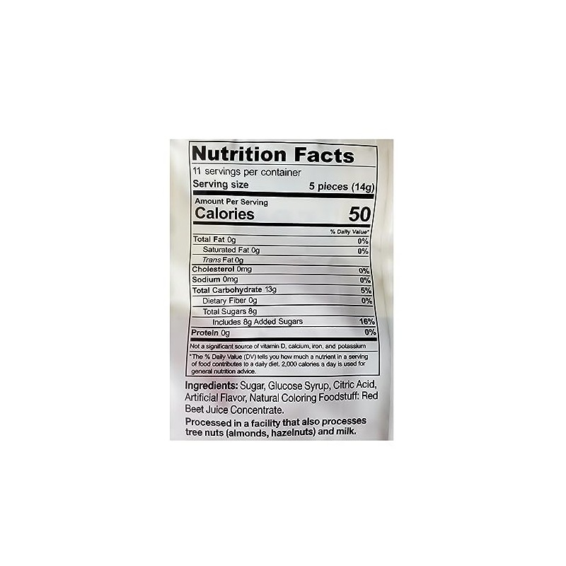6-Pack Hermann the German Hard Candy 5.29-ounce Bags (6-Pack Raspberry)