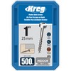 Kreg SPS-C1-500 Zinc Pocket Screws, 1-Inch, #7 Coarse Thread, Pan