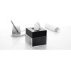 Acrylic Tissue Box Modern Square Tissue Box Cover with Two-Tier