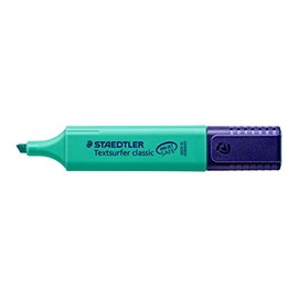 Staedtler Turquoise Highlighter Pens Textsurfer Classic Refillable Fast Dry Ink Jet Safe Copy Proof Ultra Soft 1-5mm Chisel Tip 364-35 (Pack Of 1)