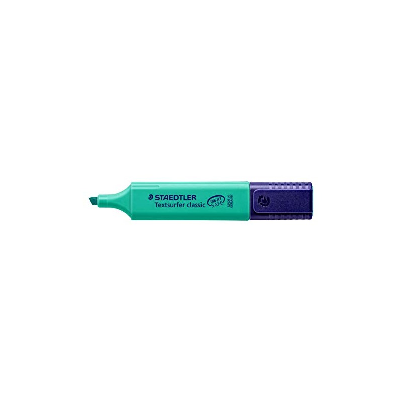 Staedtler Turquoise Highlighter Pens Textsurfer Classic Refillable Fast Dry Ink
