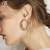 Chunky 14K Gold Plated Hoop Earring For Women GoFunway Lightweight