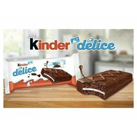 Kinder 10 x KINDER DELICE Soft Chocolate Bars with Cocoa and Milk Filling 39g 1.4oz
