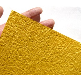 Gold Golden Color Fir Paper Approx. 15 X/15 cm 10 Piece