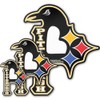 Pittsburgh 3 in 1 Magnet/Small / 3.75" Black, White, Red,
