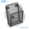 Sanpaint Magnetic Pencil Holder,Mesh Stainless Steel Pen Basket, Metal Writing