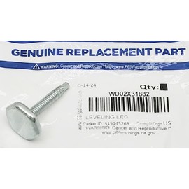 WD12X23057 Dishwasher Leveling Leg - New - 1 5/8" - Genuine OEM - R8-B14 - EA250429