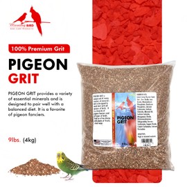 Morning Bird Pigeon Grit - Healthy & Nutritious Bird Food to Supports Strong Muscles & Bones for All Bird Species - Easy to Digest & Packed with Natural Mineral Supplement - 9 lbs