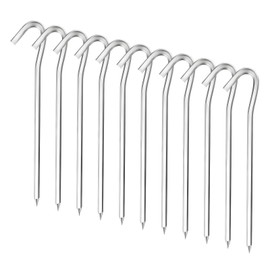 maxtachi Häringe Tent, Pack of 12 High-Quality Aluminium Alloy Tent Pegs, Strong, Against Wind Pegs, Camping, for Garden, Camping, Fishing and Camping, Silver