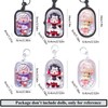 Clear Display Case with Keychain for Mini Figures Portable Doll