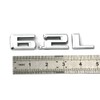 2pcs New 6.2L Emblems 3D Hood Badge Logo Compatible for