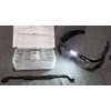 Magnifying Glass with Light Hands Free, Rechargeable Magnifying Glasses Headset with 5 Detachable Lenses Magnifier for Close Work, Reading, Jewelry Making Crafts (Black)