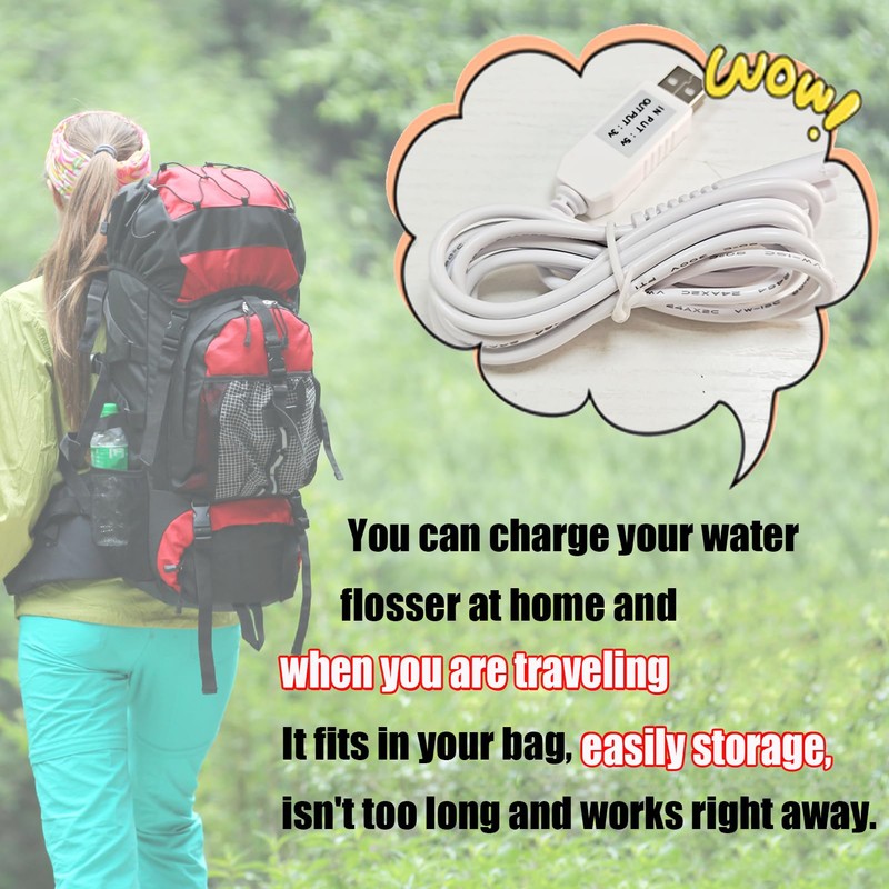 SEEHOM Charging Cord Replacement for Waterpik Water Flosser WP360 WP462