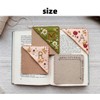 Hand Embroidered Corner Bookmark Set, 2 Pack, Felt Triangle Design