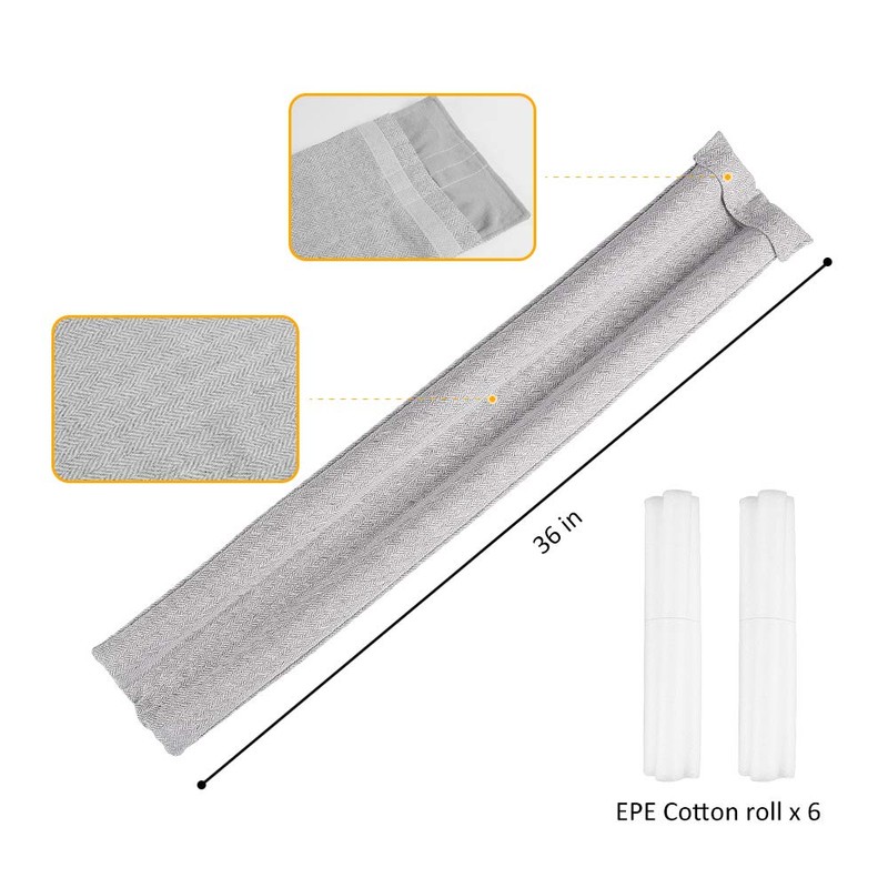 VISEMAN 36 Inch Under Door Stopper-Door Noise Blocker, Double Sided