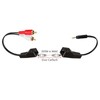 Disscool 3.5mm Stereo to RCA Audio Cable, RJ45 Female to